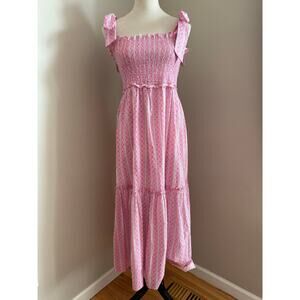 Tuckernuck x Cameran Eubanks Chalmers Dress Love Letters Pink Midi S Coastal